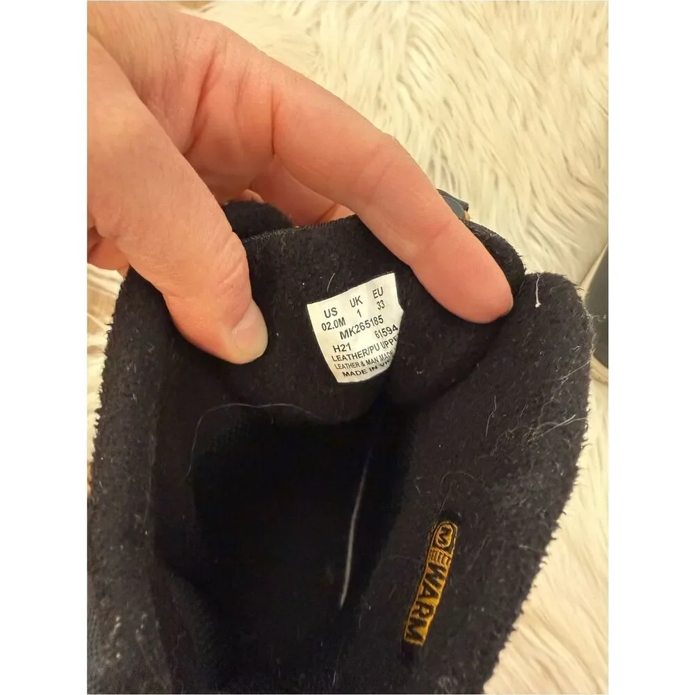 Merrell Kids Yellow and Black Insulated Snow Bank Boots - Boys Size 2